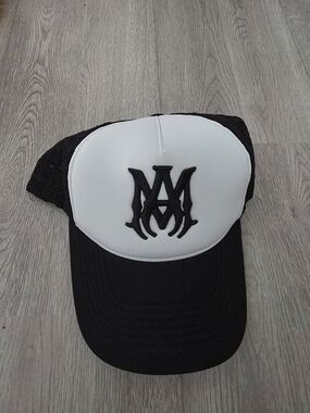 AMIRI Logo Black Mesh Cap